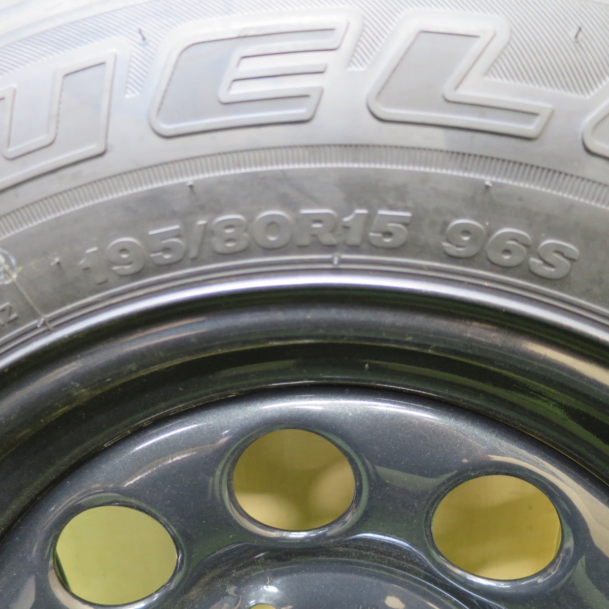 新車外し！25年！1本★スズキ ジムニー シエラ 純正 スチール 195/80R15 ブリヂストン デューラー H/L 852 15インチ スペア PCD139.7/5H★6050801ナノ