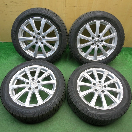 バリ溝！キレイ！8.5分★スタッドレス 215/55R17 ダンロップ ウインターマックス WM01 AZ SPORTS AZスポーツ 17インチ PCD114.3/5H★6012206HAス