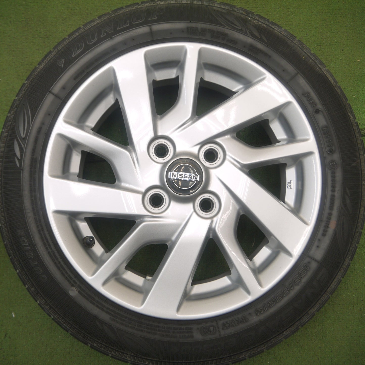 *送料無料* キレイ★日産 デイズ 純正 155/65R14 ダンロップ エナセーブ EC300+ 14インチ PCD100/4H★4052109Hノ