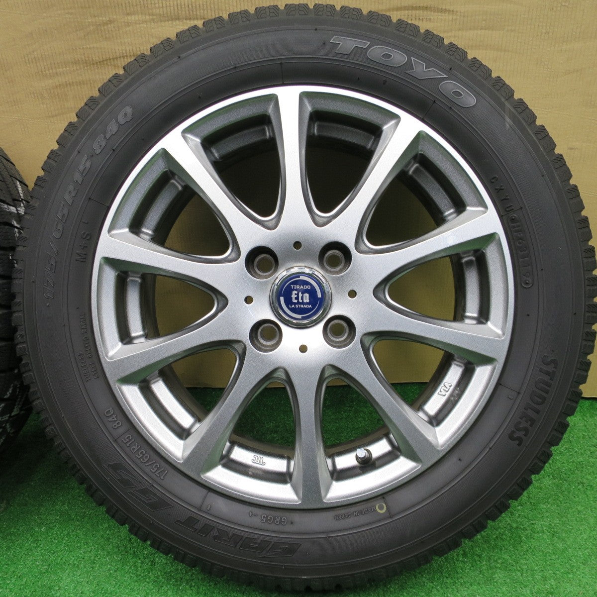 バリ溝！8.5分★スタッドレス 175/65R15 トーヨー ガリット G5 TIRADO Eta LA STRADA ティラード ラストラーダ 15インチ PCD100/4H★5122803NKス
