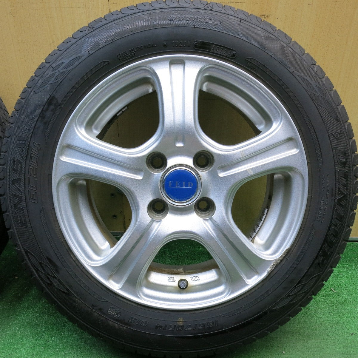 ほぼ未使用！24年★165/70R14 ダンロップ エナセーブ EC204 FEID フェイド 14インチ PCD100/4H★6050607HAノ
