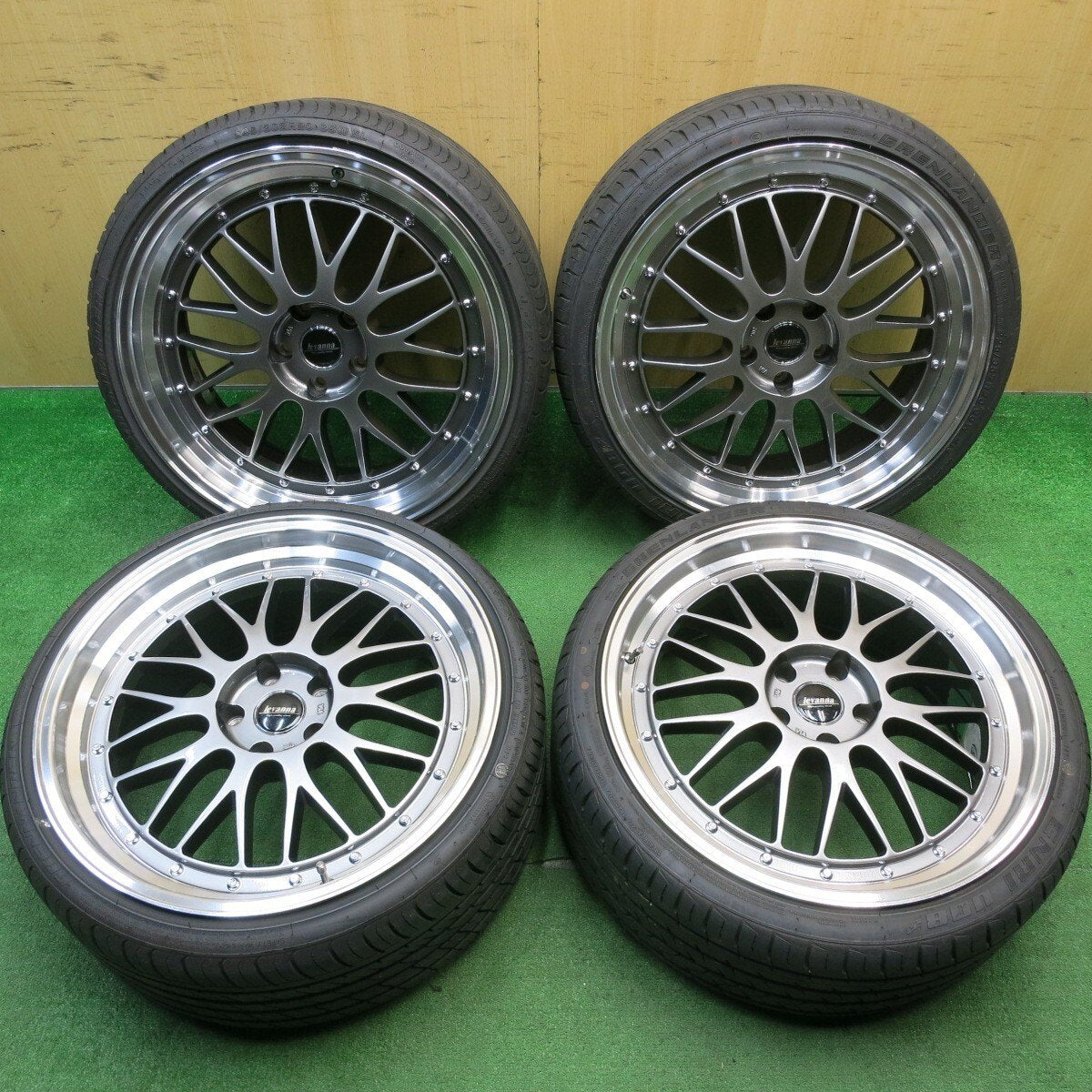 バリ溝 23年 綺麗 9.5分★Levanna V10-EX 225/35R20 245/30R20 グリンランダー ENRI U08 L-ZEAL 56 PCD114.3/5H★5032901NJノ