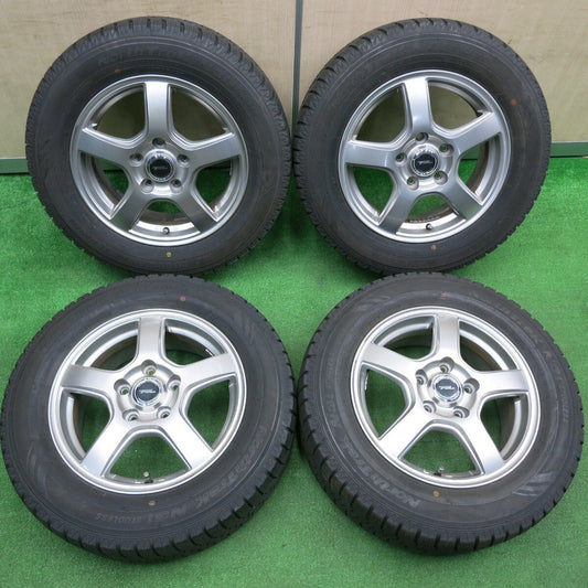 バリ溝！キレイ！9.5分★スタッドレス 195/65R15 オートバックス ノーストレック N3i TOPRUN トップラン 15インチ PCD114.3/5H★4120616TNス