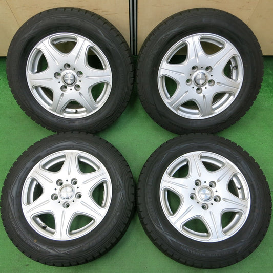 *送料無料* バリ溝！キレイ！9.5分以上★スタッドレス 195/65R15 ダンロップ ウインターマックス WM01 Empfehlung 15インチ PCD114.3/5H★4053110イス