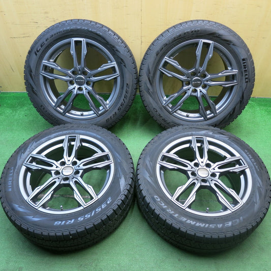 キレイ★ボルボ 等 EUROTECH GAYA ELISI 235/55R18 スタッドレス ピレリ アイスアシンメトリコ ユーロテック ガヤ エリージ 18インチ PCD108/5H★5071306HAス