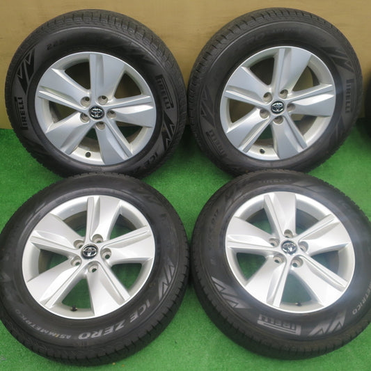 バリ溝！22年！9.5分以上★トヨタ 60系 ハリアー 純正 225/65R17 スタッドレス ピレリ アイスゼロ アシンメトリコ 17インチ PCD114.3/5H★5121801NKス