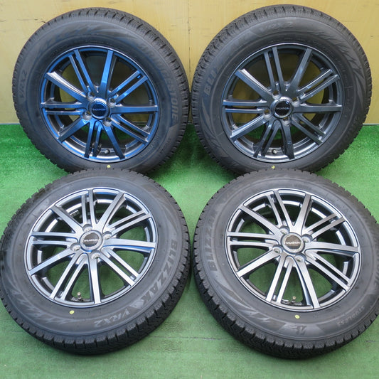 バリ溝！23年！キレイ！9分★スタッドレス 175/65R15 ブリヂストン ブリザック VRX2 BALMINUM BR10 バルミナ 15インチ PCD100/4H★6032907NJス