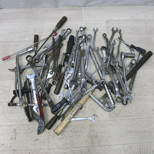 [送料無料] 大量まとめ売り◆KTC TOYOTA TOOL 等 スパナ コンビネーションレンチ めがねレンチ ソケット エクステンション ラチェット プライヤー ペンチ ドライバー ハンマー 等 工具◆