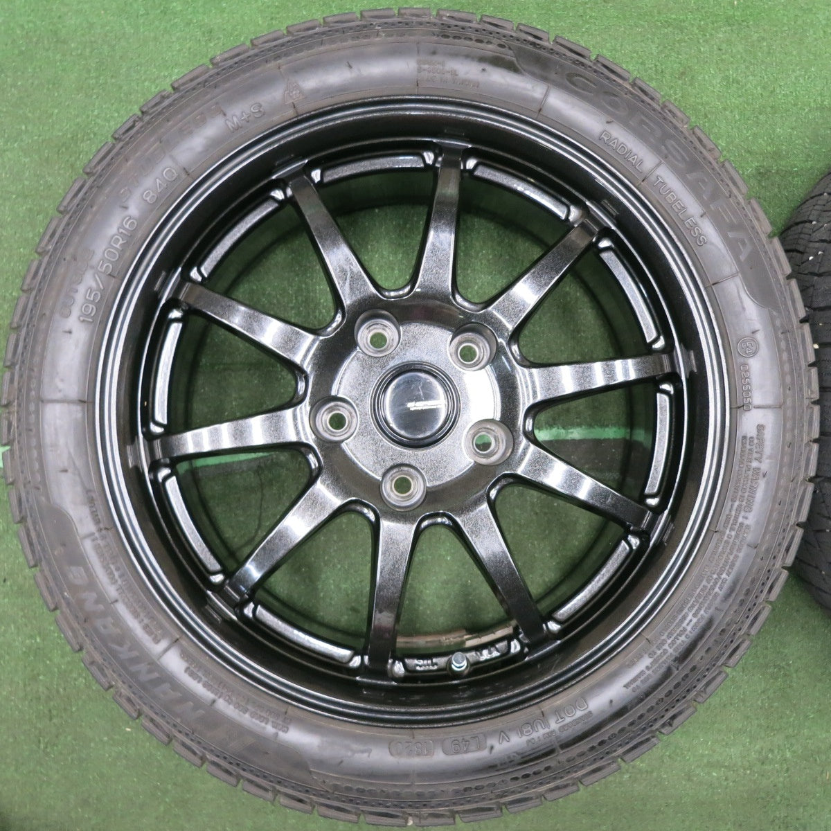 *送料無料* バリ溝！20年！9分★スタッドレス G-SPEED 195/50R16 ナンカン CORSAFA  Gスピード 16インチ PCD114.3/5H★4050304NJス