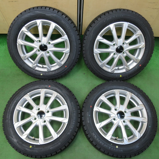 [送料無料] 未使用！24年★スタッドレス 155/65R14 ダンロップ ウインターマックス WM02 ZACK JP-325 MONZA ザック 14インチ PCD100/4H★4122704イス