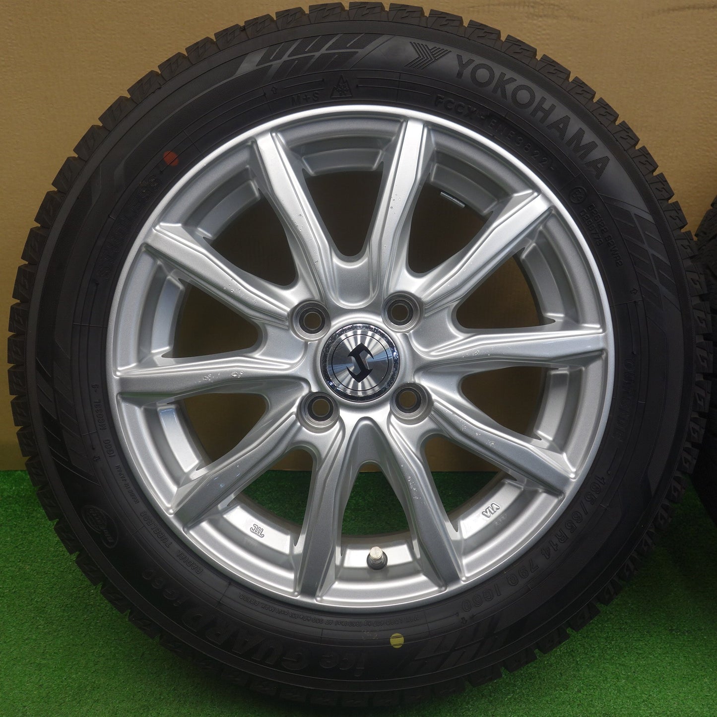 ほぼ未使用！22年！キレイ★スタッドレス 165/65R14 ヨコハマ アイスガード iG60 社外 アルミ 14インチ PCD100/4H★6040903KTス