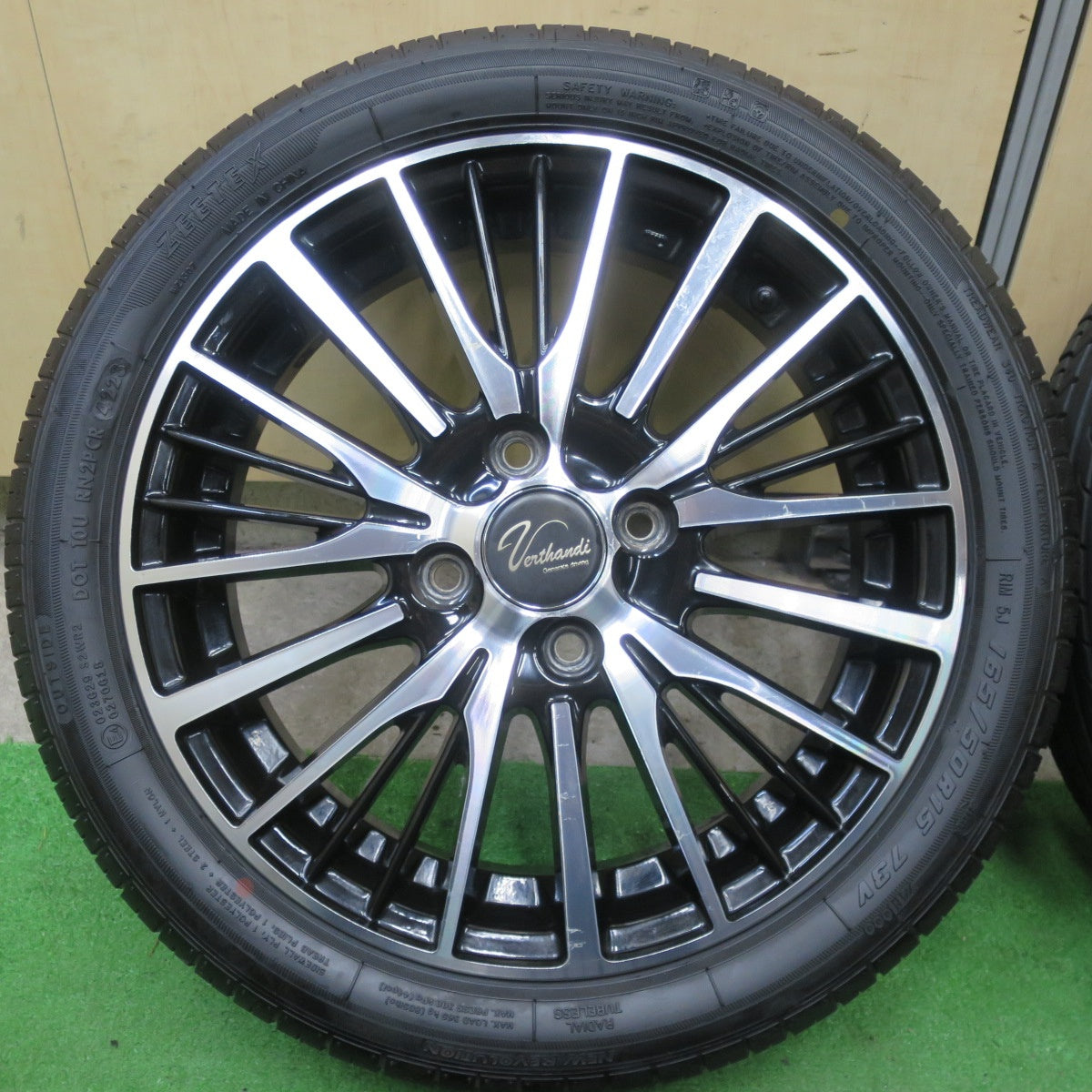 バリ溝！23年！ほぼ10分★165/50R15 ジーテックス NEW REVOLUTION Verthandi ヴェルザンディ ヴェルサンディ 15インチ 軽自動車 軽 サイズ PCD100/4H★5060501TTノ
