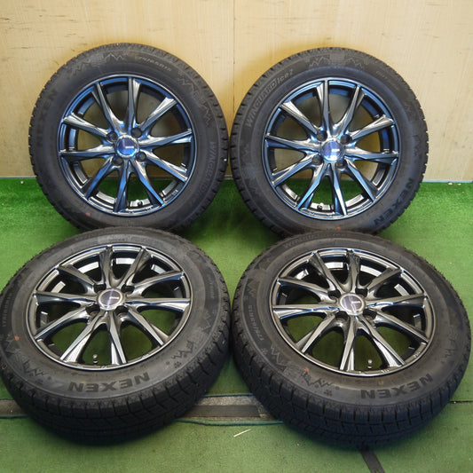 バリ溝！25年！キレイ！ほぼ10分◎スタッドレス 175/65R15 ネクセン ウィンガード アイス2 D.O.S. DOS 社外 アルミ 15インチ PCD100/4H◎6082106Hス