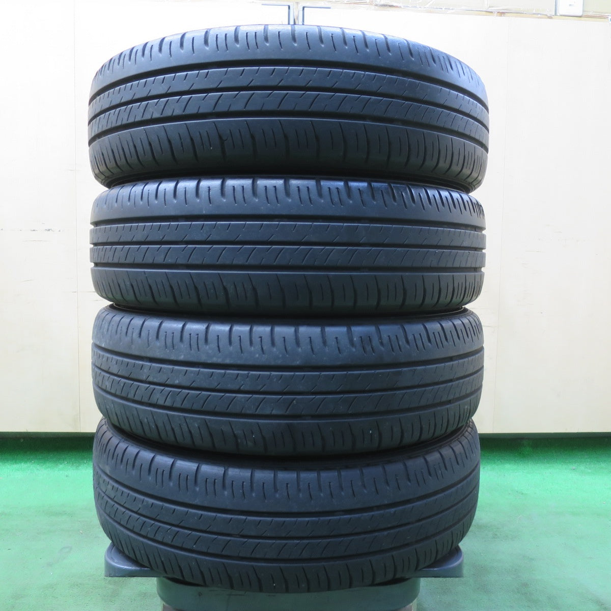 [送料無料] キレイ★スズキ ハスラー 純正 スチール 165/60R15 ダンロップ エナセーブ EC300+ 15インチ PCD100/4H★5032901イノ