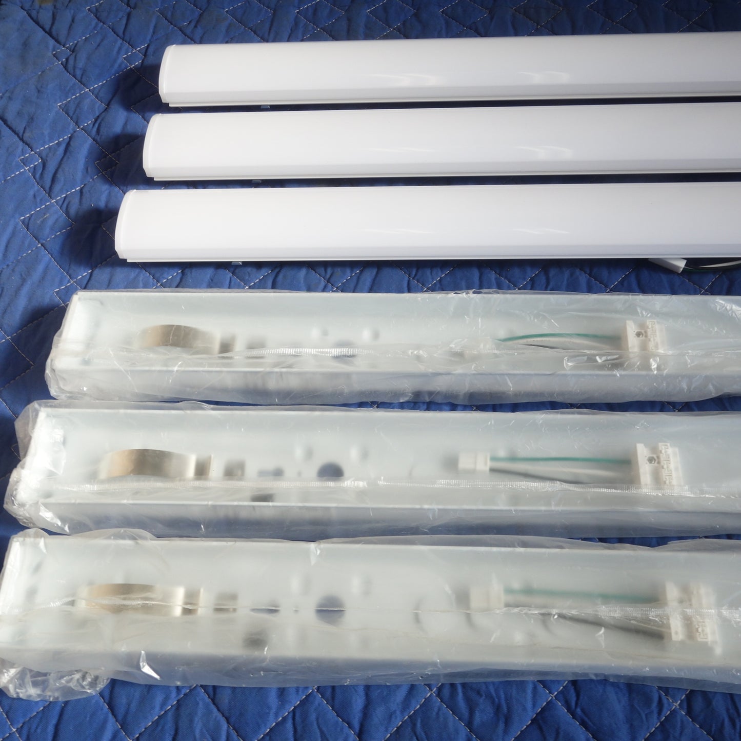 [送料無料] 未使用！3セット！22年製☆三菱 LED 照明器具 ライトユニット形 ベースライト EL-LU43033N 3200lm 5000K EL-LHL40700☆