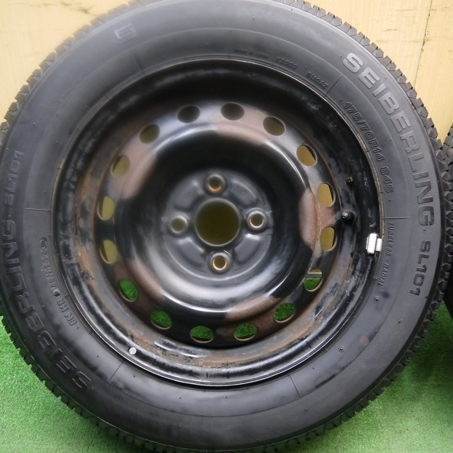 4本価格！23年★175/70R14 セイバーリング SL101 スチール ホイール 14インチ PCD100/4H★5100304Hノ