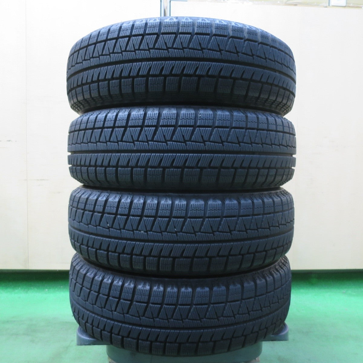 バリ溝！22年！キレイ！9分★スタッドレス 155/65R13 ブリヂストン アイスパートナー2 TOPRUN トップラン 13インチ PCD100/4H★5031710イス