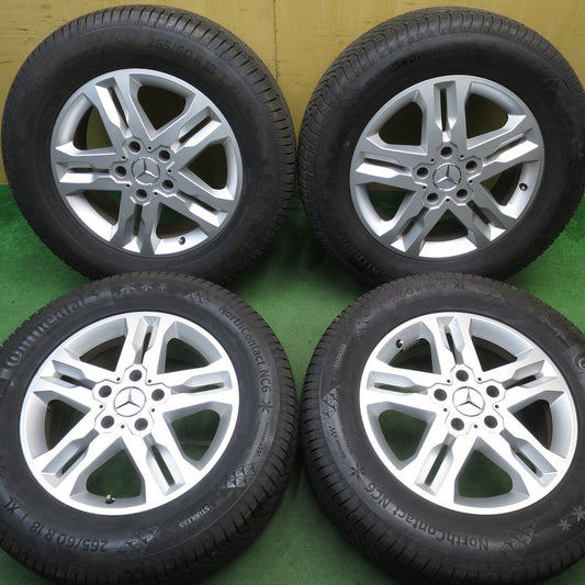 バリ溝！22年！8.5分★ベンツ Gクラス ゲレンデ W463 純正 265/60R18 スタッドレス コンチネンタル ノースコンタクト NC6 18インチ PCD130/5H★5071101NJス