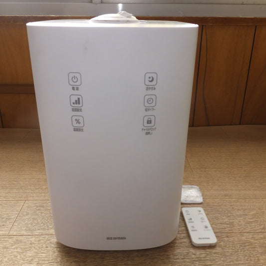 [送料無料] ★アイリスオーヤマ IRIS OHYAMA 2022年製 上給水ハイブリッド加湿器 UHK-500-W　AC100V 110W 50/60Hz(2)★