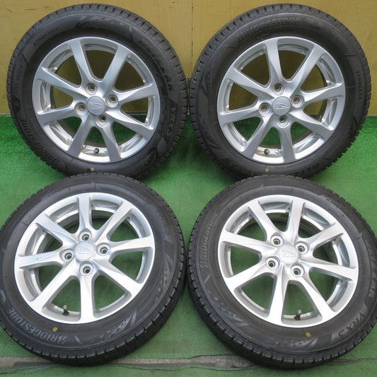 4本価格◎ダイハツ タント カスタム ムーヴ 純正 155/65R14 スタッドレス ブリヂストン ブリザック VRX3 14インチ PCD100/4H◎6072206NJス