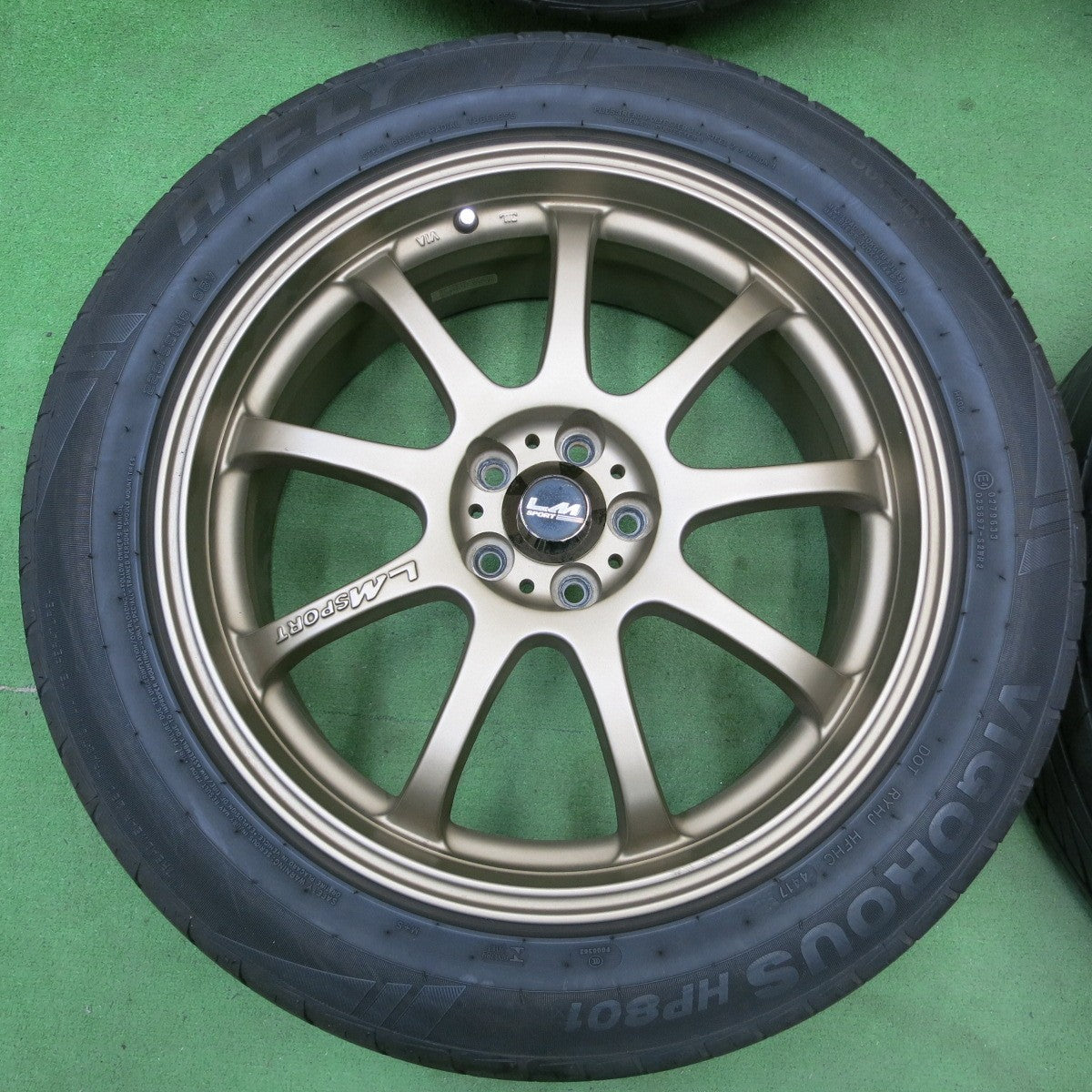 4本価格★フォレスター 等 LM SPORT 225/55R18 ハイフライ VIGOROUS HP801 LMスポーツ 18インチ PCD100/5H★5042302ナノ