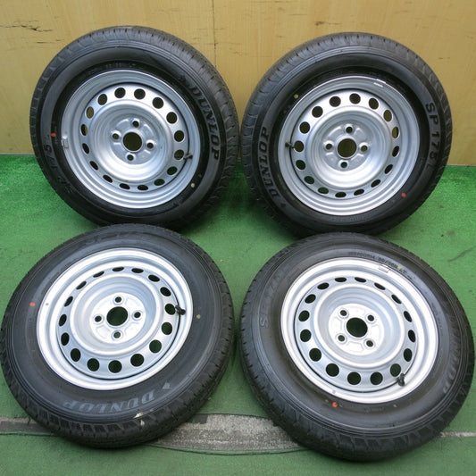 新車外し★トヨタ サクシード 純正 スチール 155/80R14 88/86N ダンロップ SP175L 14インチ PCD100/4H★5091104HAノ
