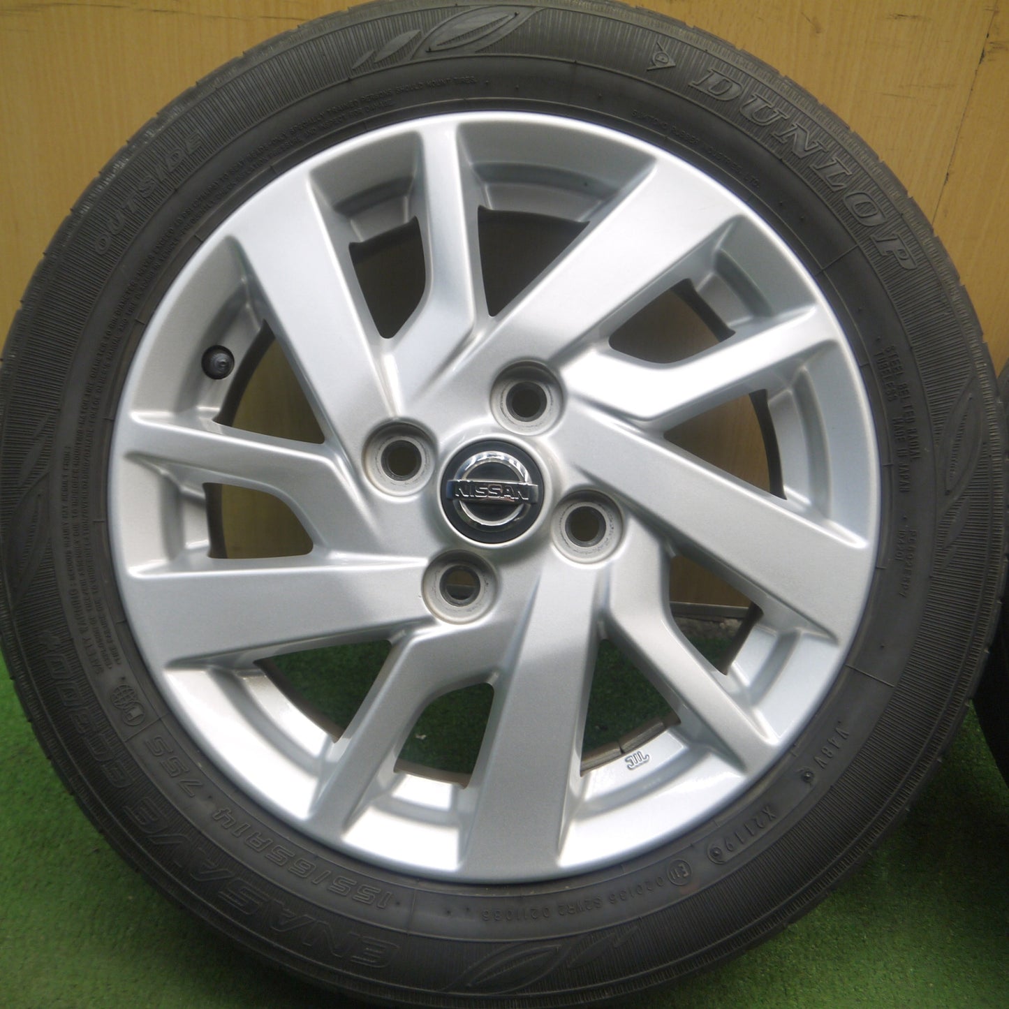*送料無料* キレイ★日産 デイズ 純正 155/65R14 ダンロップ エナセーブ EC300+ 14インチ PCD100/4H★4052109Hノ