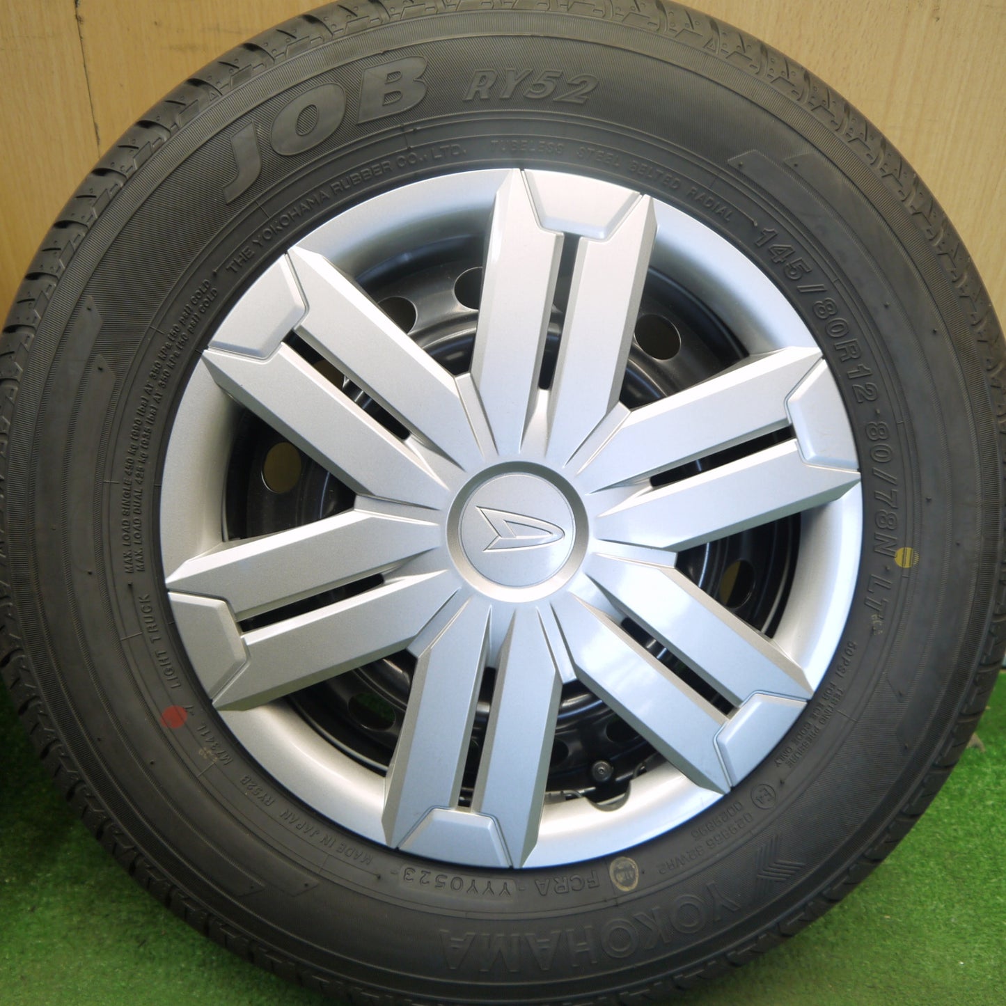 新車外し！23年★ダイハツ アトレー 純正 スチール 145/80R12 80/78N ヨコハマ JOB RY52 12インチ PCD100/4H★6051812Hノ