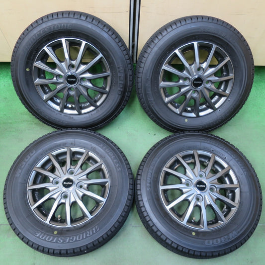 キレイ！22年★スタッドレス 145/80R12 80/78N ブリヂストン W300 BALMINUM バルミナ 12インチ PCD100/4H★5111403イス