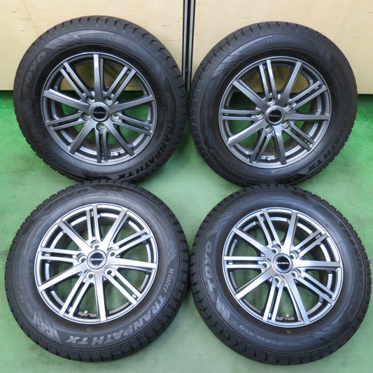 バリ溝！21年！キレイ！9.5分★スタッドレス 205/65R16 トーヨー ウインター トランパス TX BALMINUM バルミナ 16インチ PCD114.3/5H★5103102イス