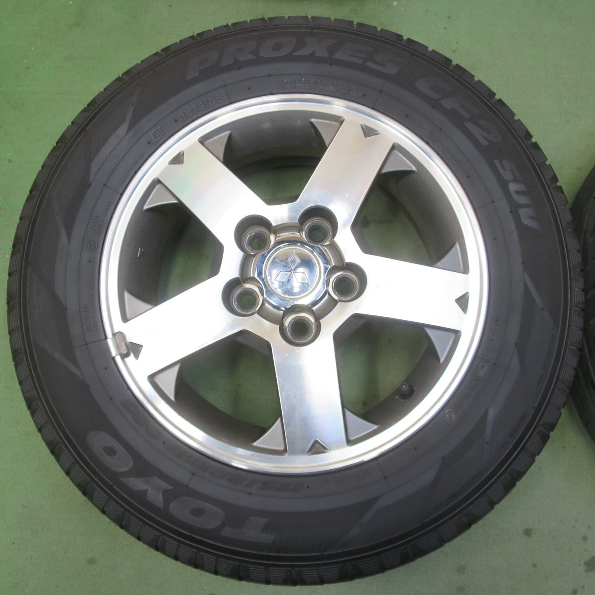 バリ溝！24年！8.5分◎三菱 パジェロミニ 純正 175/80R15 トーヨー プロクセス CF2 SUV 15インチ PCD114.3/5H◎6090904イノ