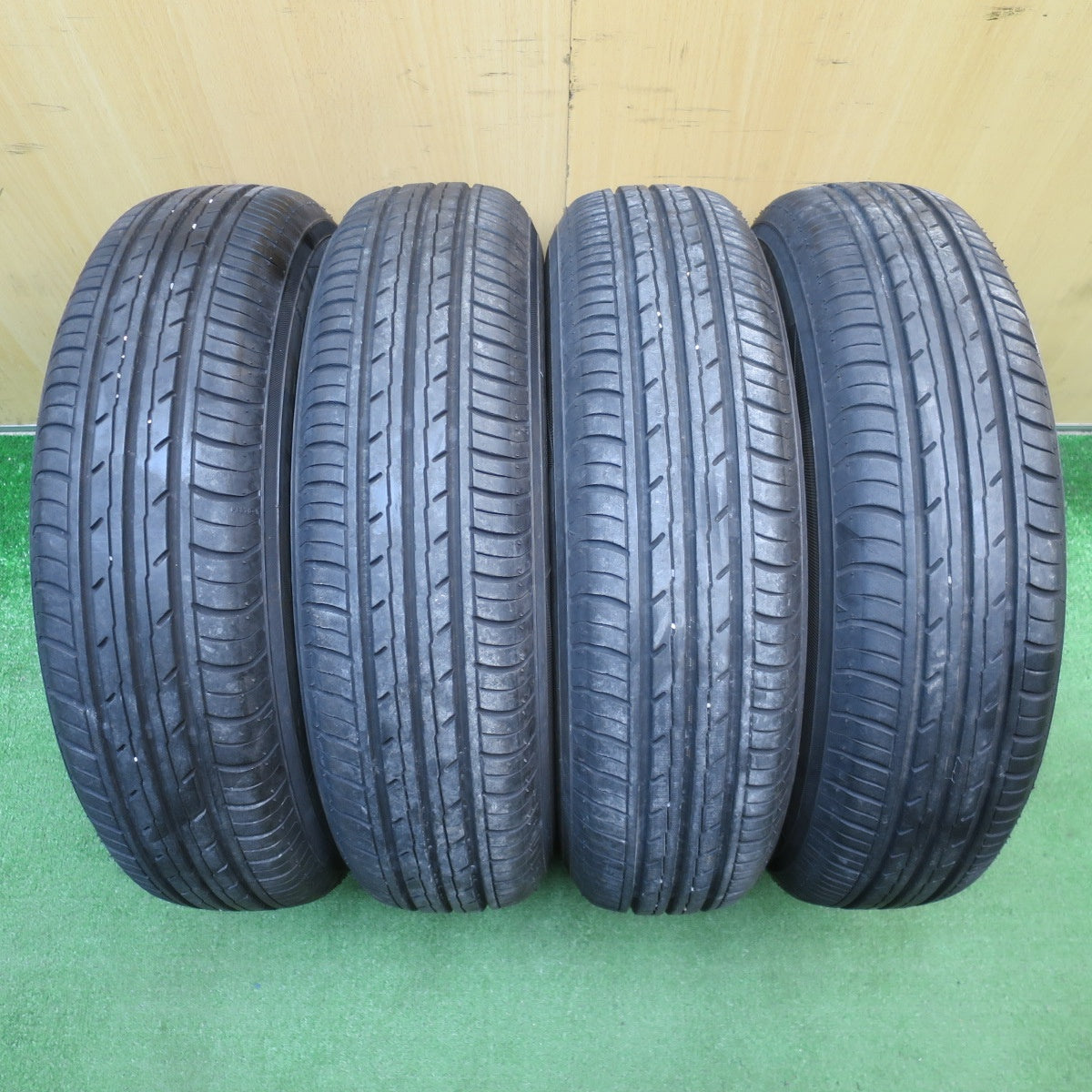 4本価格！22年★145/80R12 ヨコハマ BluEarth-ES ES32 スチール ホイール ブルーアース 12インチ PCD100/4H★6022506NJノ