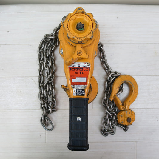 ☆KITO キトー レバー ブロック 1ton L5A 型 LB010 V-5.6×15.7mm L5A-782423 1トン 荷締機 荷締め機 ガッチャ 工具☆