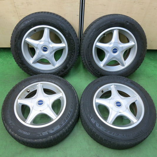 バリ溝！21年！9.5分★スタッドレス 195/65R15 トーヨー オブザーブ GIZ2 GRABADO 15インチ PCD100 114.3/5H マルチ★4112708SYス