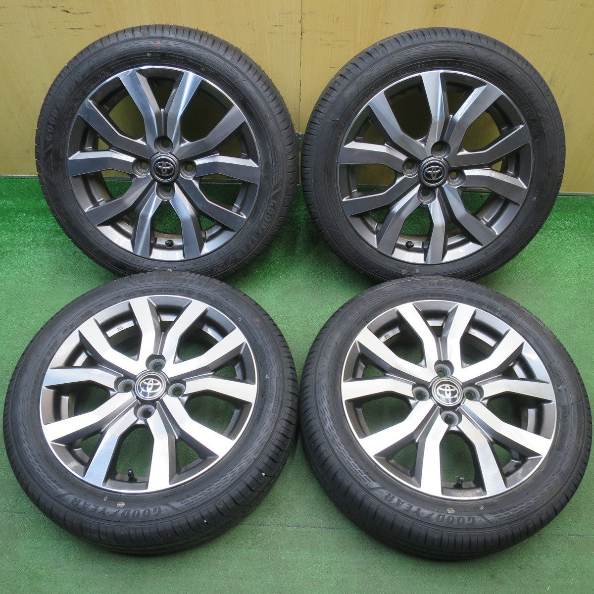 バリ溝！25年！キレイ！ほぼ10分★トヨタ タンク ルーミー 純正 175/55R15 グッドイヤー EfficientGrip ECO EG02 15インチ PCD100/4H★6032301NJノ