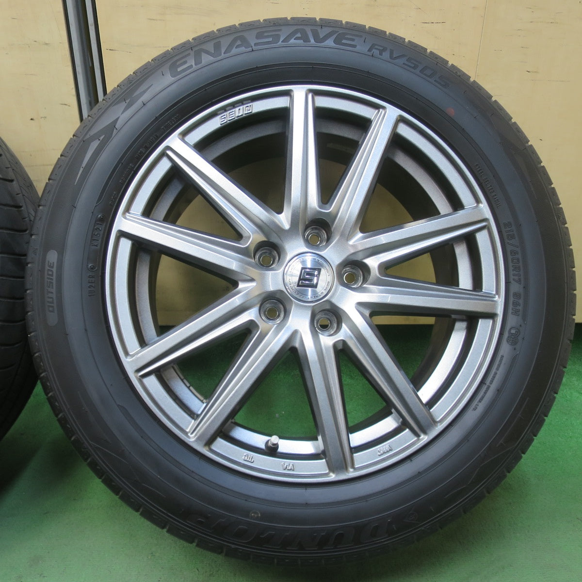 バリ溝！キレイ！8.5分★215/60R17 ダンロップ エナセーブ RV505 SEIN SS ザイン 17インチ PCD114.3/5H★6031602イノ