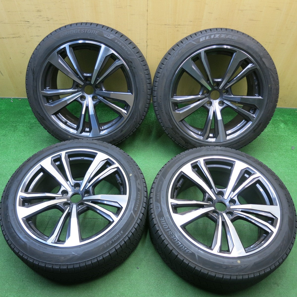バリ溝！23年！キレイ！9.5分★BMW 等 smartline 365 245/45R19 スタッドレス ブリヂストン ブリザック VRX3 スマートライン 19インチ PCD112/5H★6022615HAス