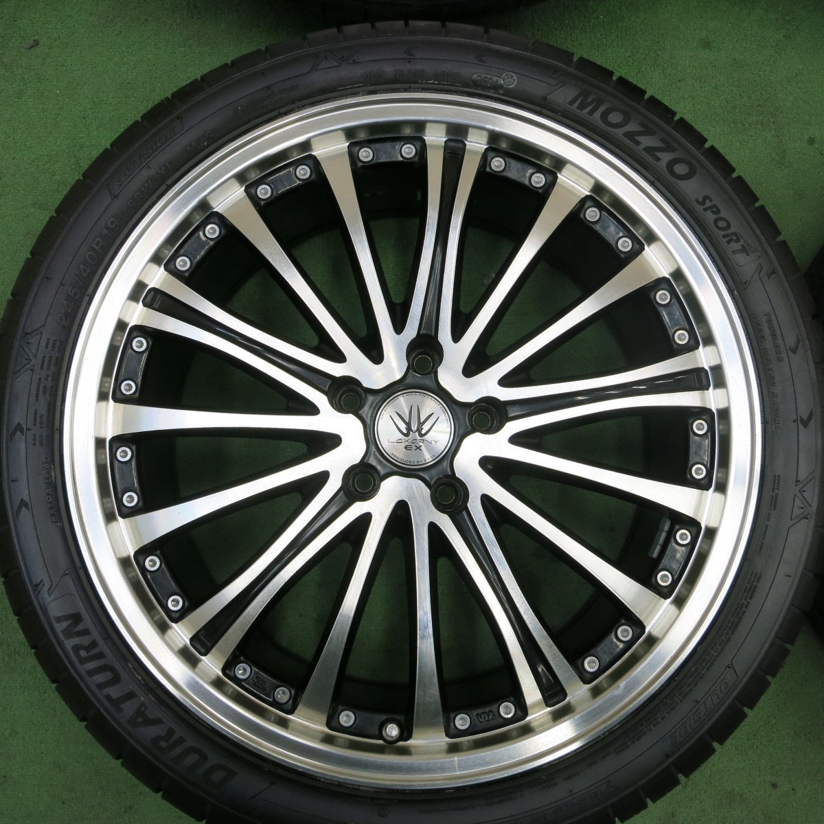 タイヤ未使用！24年★LOXARNY EX BADX 245/40R19 デュラターン MOZZA SPORT ロクサーニ 19インチ PCD114.3/5H★5050103TTノ
