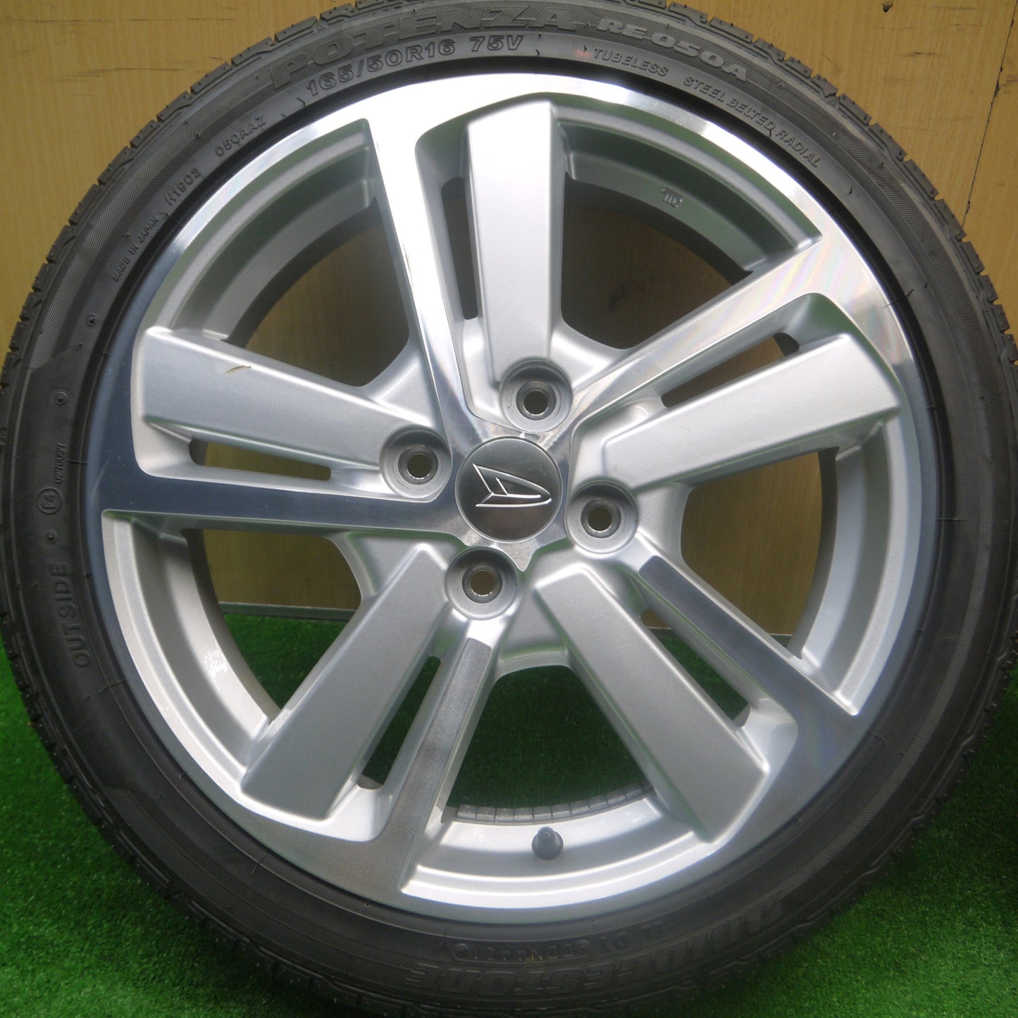 *送料無料* 新車外し！21年★ダイハツ コペン 純正 165/50R16 ブリヂストン ポテンザ RE050A 16インチ PCD100/4H★4082705Hノ