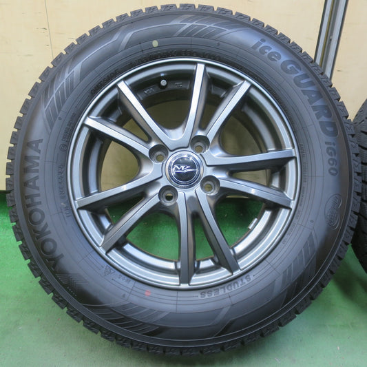 バリ溝!22年!キレイ!9.5分以上◎スタッドレス 185/70R14 ヨコハマ アイスガード iG60 NIRVANA NV ニルバーナ ニルヴァーナ 14インチ PCD100/4H◎6091913イス