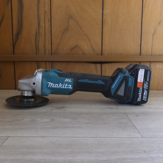 [送料無料] ★マキタ makita 125mm 充電式ディスクグラインダ GA504DN　バッテリ BL1860B　セット★