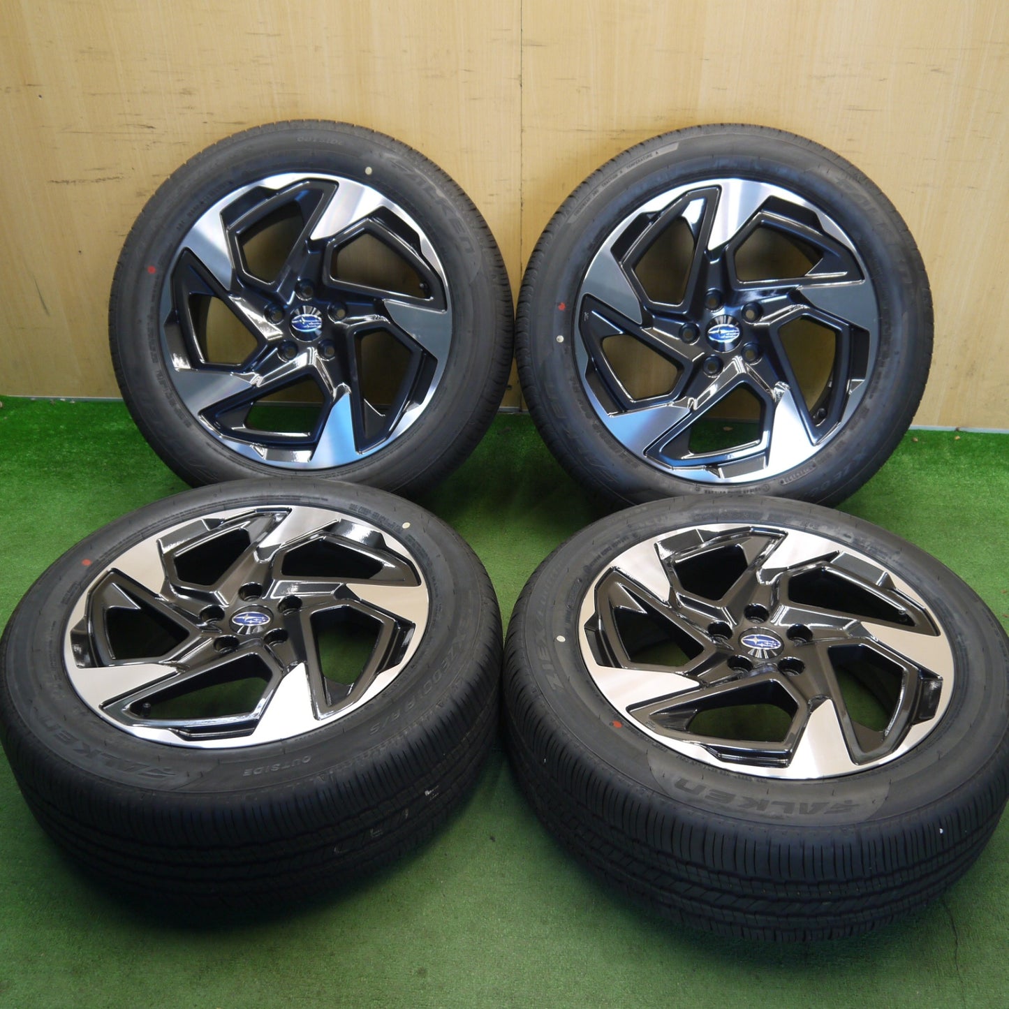 新車外し！25年★スバル クロストレック 純正 225/55R18 ファルケン ZIEX ZE001A A/S 18インチ PCD114.3/5H★6060907Hノ