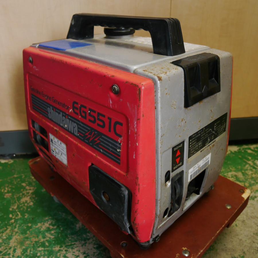 [送料無料] ジャンク☆新ダイワ ポータブル 発電機 EG551C ガソリン エンジン 100V 50Hz/60Hz☆
