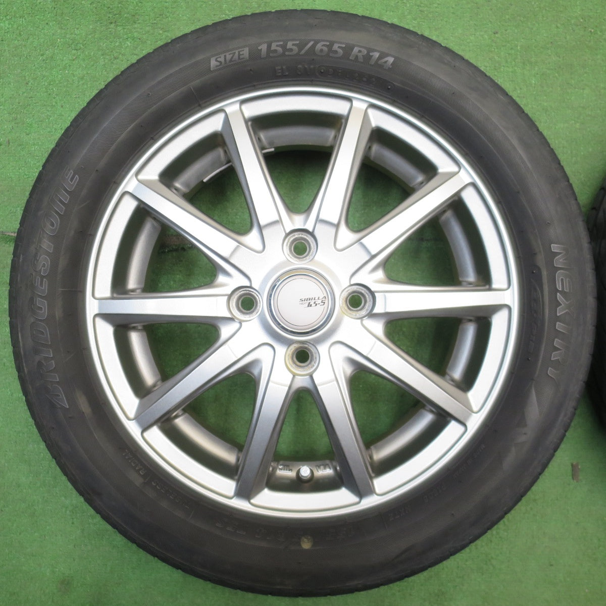 キレイ★155/65R14 ブリヂストン ネクストリー エコピア SIBILLA NEXT GS-5 シビラ 14インチ PCD100/4H★6040902NJノ