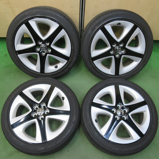 バリ溝！21年！キレイ！9分★トヨタ 50系 プリウス ツーリング 純正 215/45R17 ブリヂストン トランザ T002 セイバーリング SL201 17インチ PCD100/5H★5111209イノ