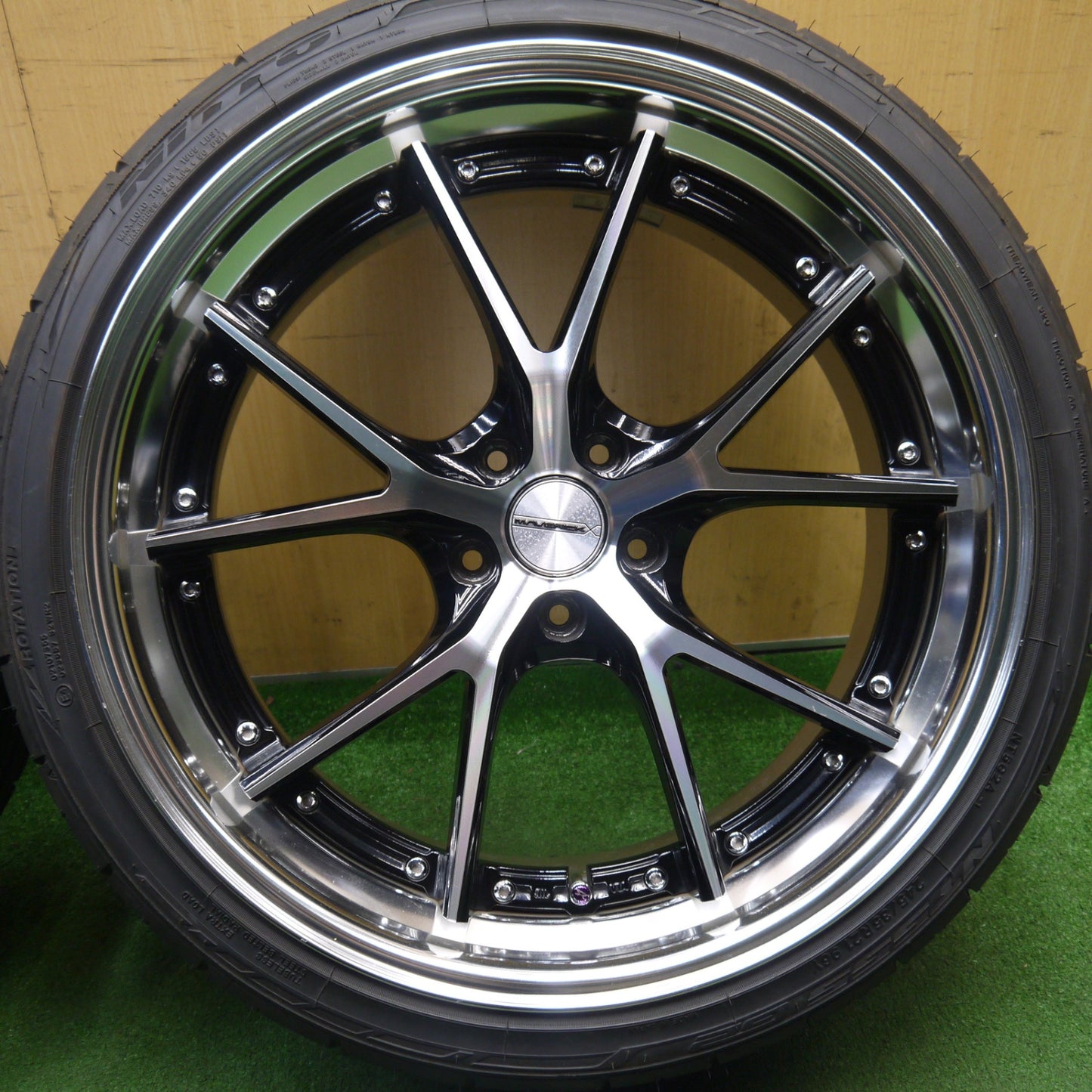 バリ溝！25年！9.5分★MAVERICK MV-905S 245/35R21 ニットー NT555 G2 21インチ マーベリック スーパー フランジ PCD114.3/5H★6030204Hノ
