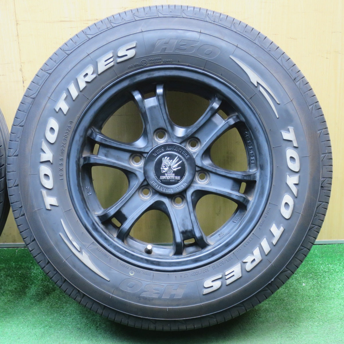 バリ溝！25年！9.5分★KEELER 195/80R15 トーヨー H30 グッドイヤー EAGLE #1 WEDS ADVENTURE 15インチ キーラー PCD139.7/6H★6020903NJノ