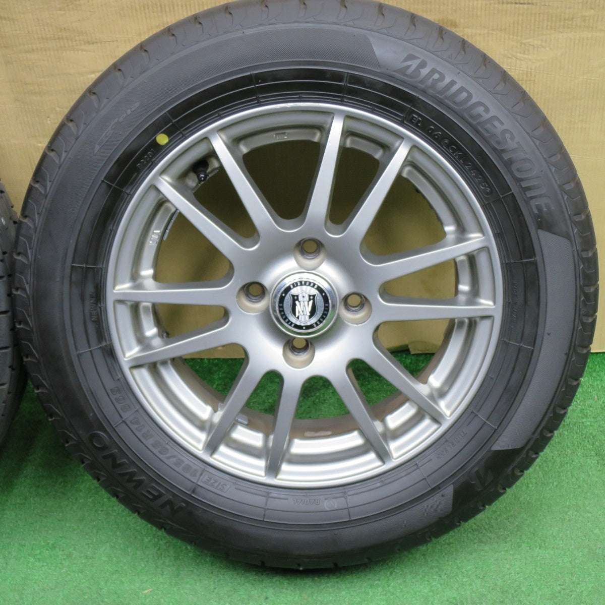 バリ溝！25年！キレイ！ほぼ10分★185/65R14 ブリヂストン NEWNO NIRVANA NV ニルバーナ ニルヴァーナ ニューノ 14インチ PCD100/4H★6031504NKノ