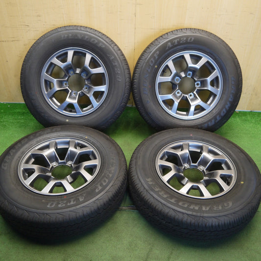 新車外し！23年◎スズキ JB74W ジムニー シエラ 純正 195/80R15 ダンロップ AT20 グラントレック 15インチ PCD139.7/5H◎6072401Hノ