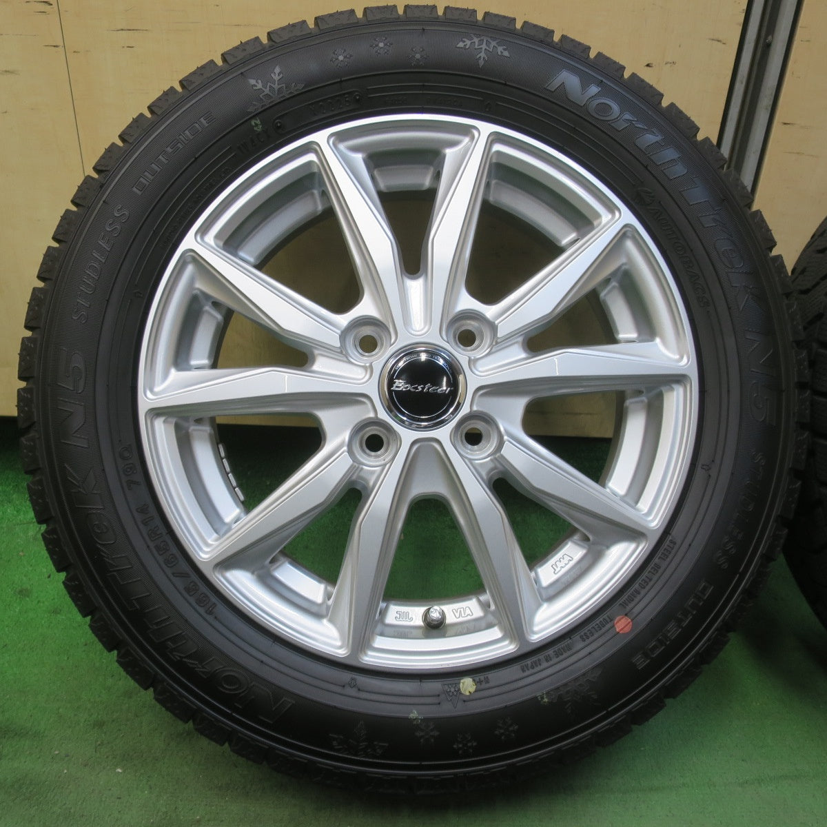 ほぼ未使用！25年！キレイ★スタッドレス 165/65R14 オートバックス ノーストレック N5 Exsteer エクスター 14インチ ソリオ ハスラー 等 PCD100/4H★6031205イス